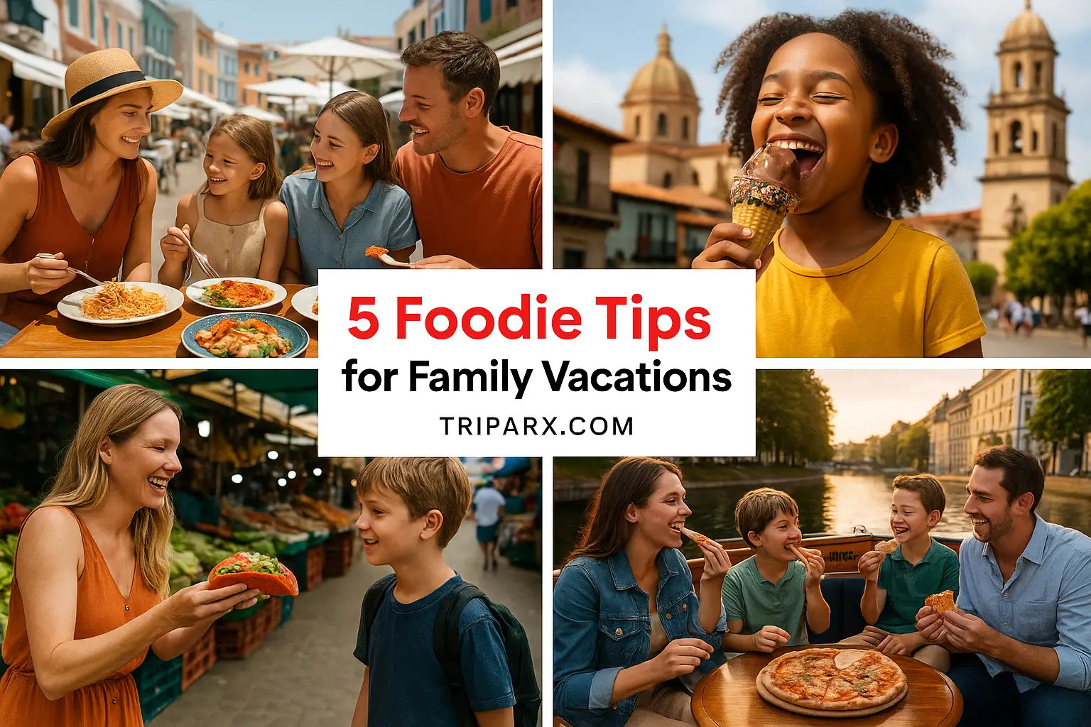 5 Foodie Tips for Family Vacations