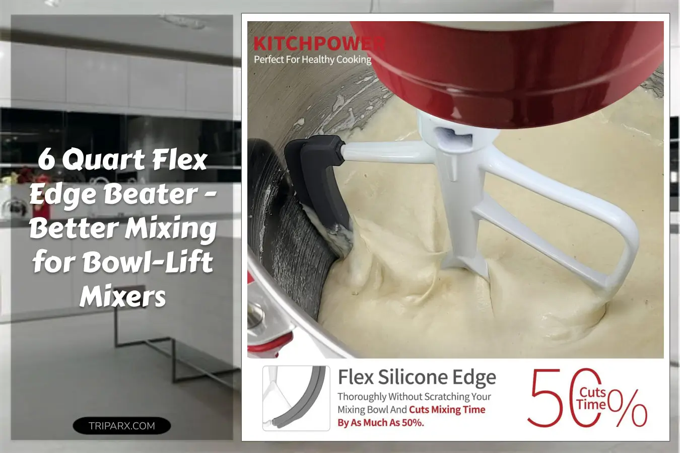 6-Quart-Flex-Edge-Beater-for-Bowl-Lift-Stand-Mixers-Paddle-Attachment-Mixer-Accessory