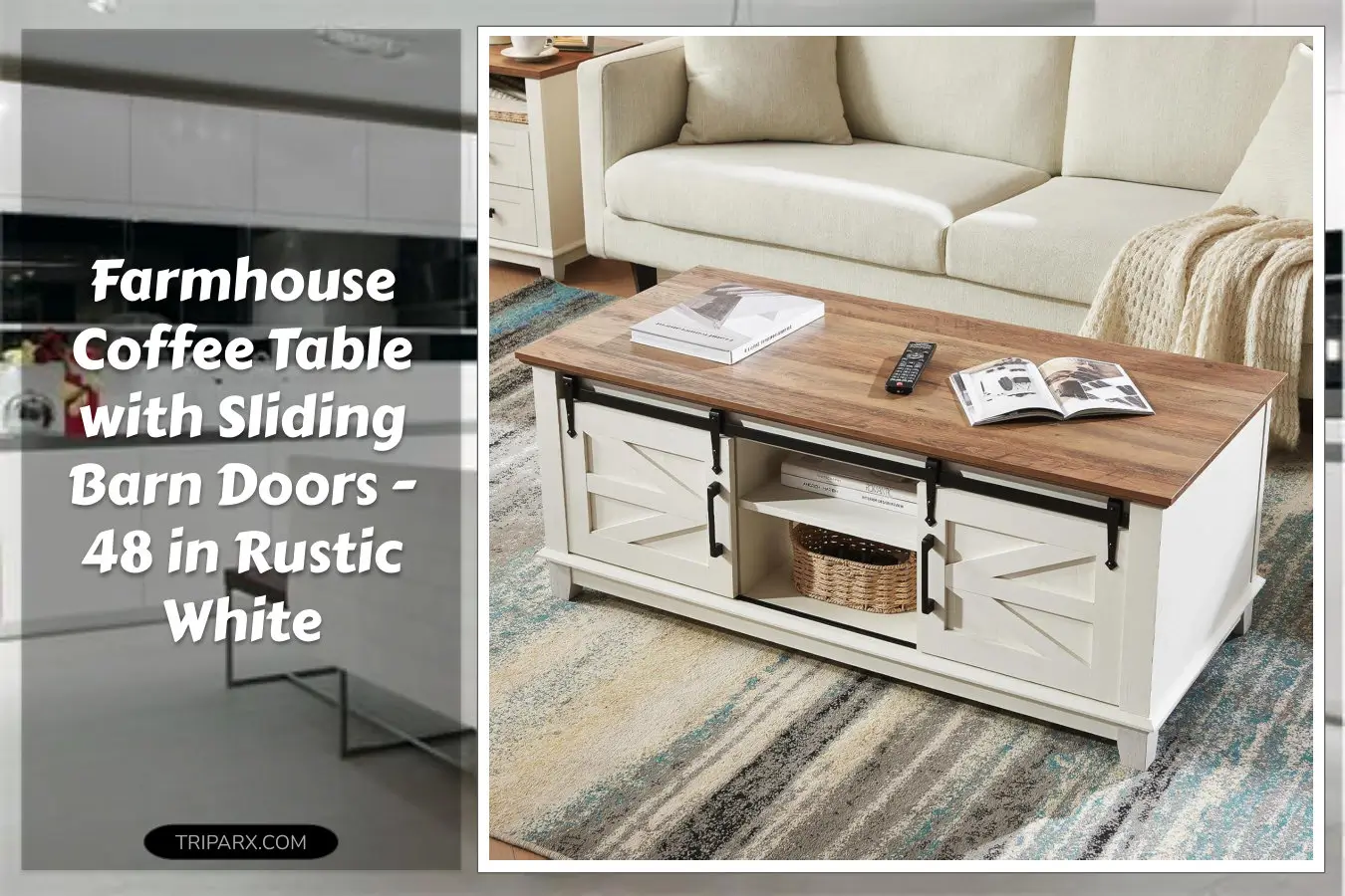 AMERLIFE_Farmhouse_Coffee_Table_with_Sliding_Barn_Doors_and_Storage_Cabinet_for_Living_Room_48_Inch_Modern_Center_Table_Adjustable_Shelves_Rustic_White