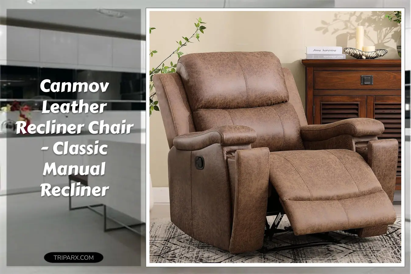 CANMOV_Leather_Recliner_Chair_Classic_Traditional_Manual_Recliner_Chair_Overstuffed_Arms_Back_Manual_Single_Sofa_Concealed_Cup_Holders_Nut_Brown