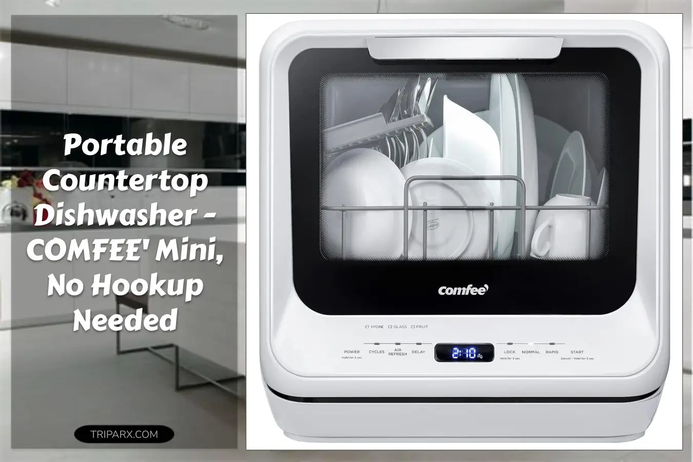 COMFEE_Portable_Dishwasher_Countertop_5L_Built-in_Water_Tank_No_Hookup_6_Programs_360_Dual_Spray_192F_High-Temp_Air-Dry_Mini_Dishwasher_RVs_White