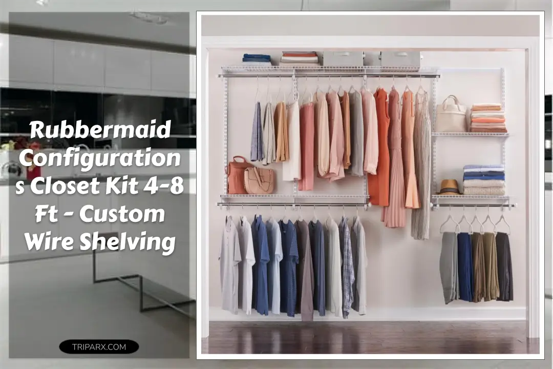 Rubbermaid Configurations Closet Kit 4-8 Ft – Custom Wire Shelving