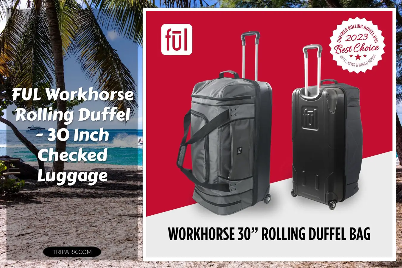 FUL_Workhorse_30_Inch_Rolling_Duffel_Bag_Checked_Travel_Luggage_with_Hardshell_Base_and_Wheels