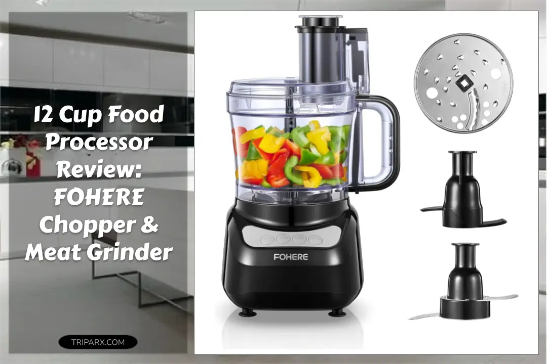 12 Cup Food Processor Review: FOHERE Chopper & Meat Grinder