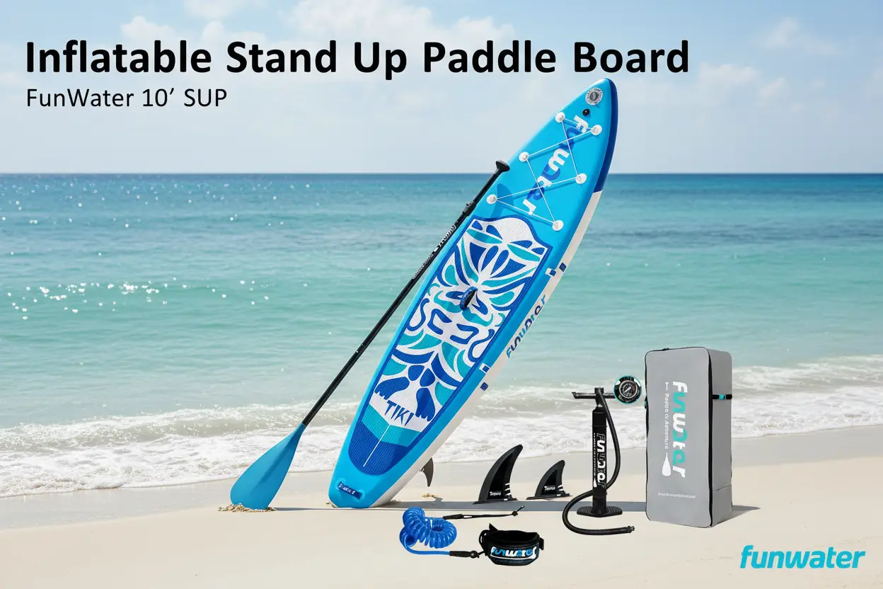 FunWater_Inflatable_UltraLight_Stand_Up_Paddle_Board_for_All_Skill_Levels_with_Premium_SUP_Paddleboard_Accessories_NonSlip_Comfort_Deck_for_Youth_and_Adults