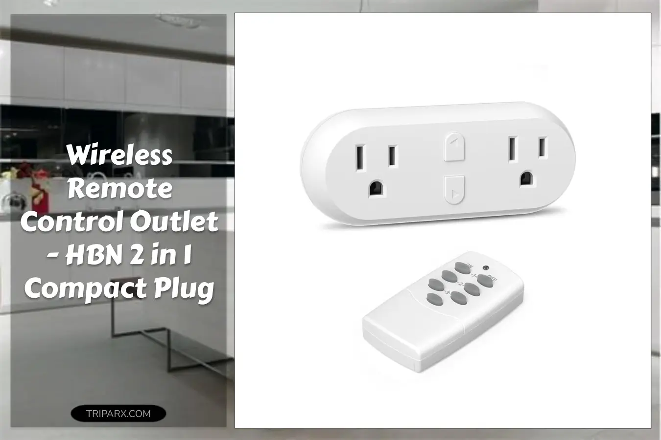 HBN_Wireless_Remote_Control_Outlet_2_Individual_Switch_Control_Compact_Design_Sockets_100ft_Remote_Range_Battery_Included_15A_1875W_ETL_Certified