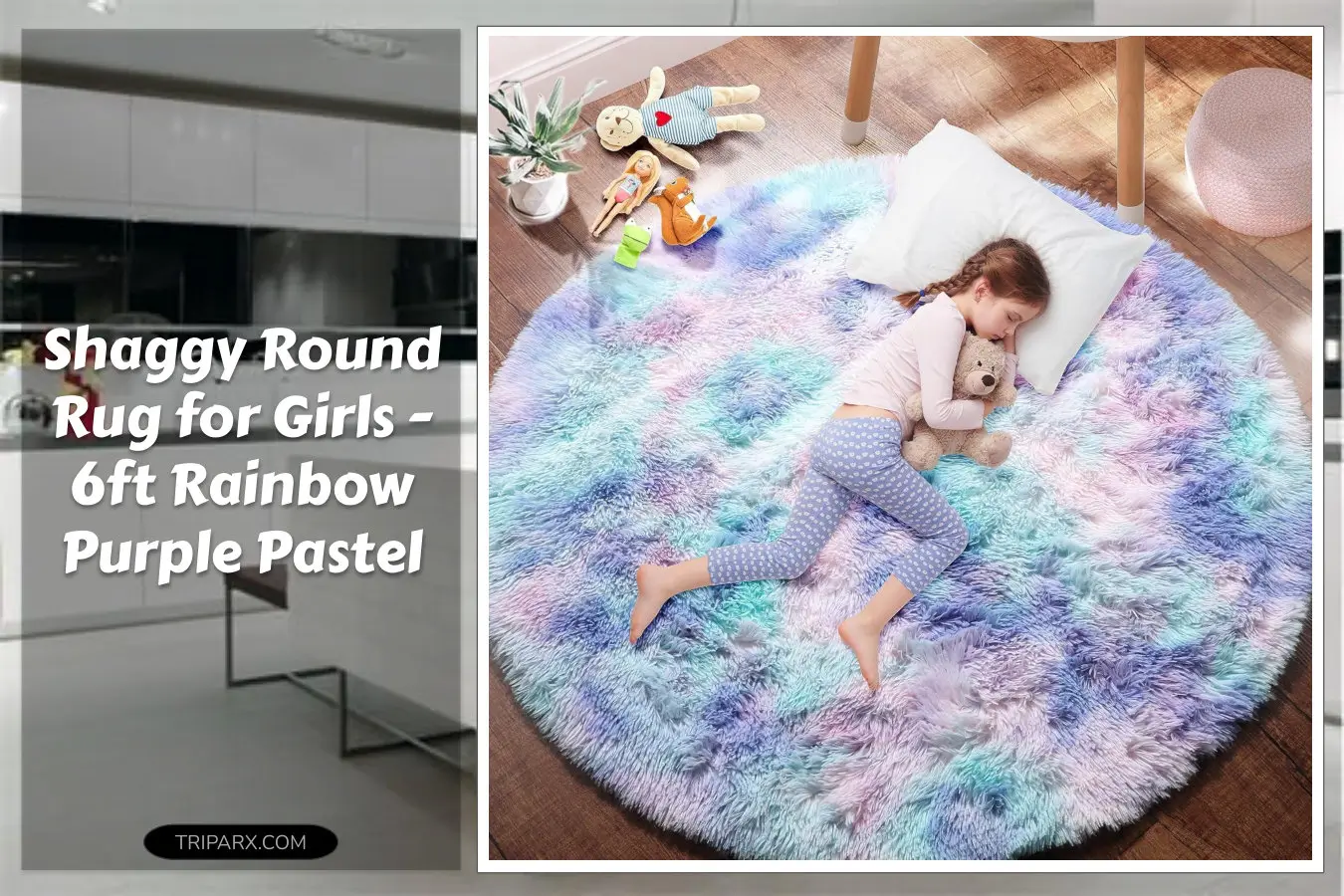 PAGISOFE_Cute_Shaggy_Round_Rugs_for_Girls_Bedroom_Rainbow_Purple_Rug_for_Kids_Room_Teen_Girls_Playroom_Nursery_Classroom_Fluffy_Furry_Pastel_Mermaid_Rug_Soft_Plush_Kawaii_Tent_Carpet_6Ft_Rugs
