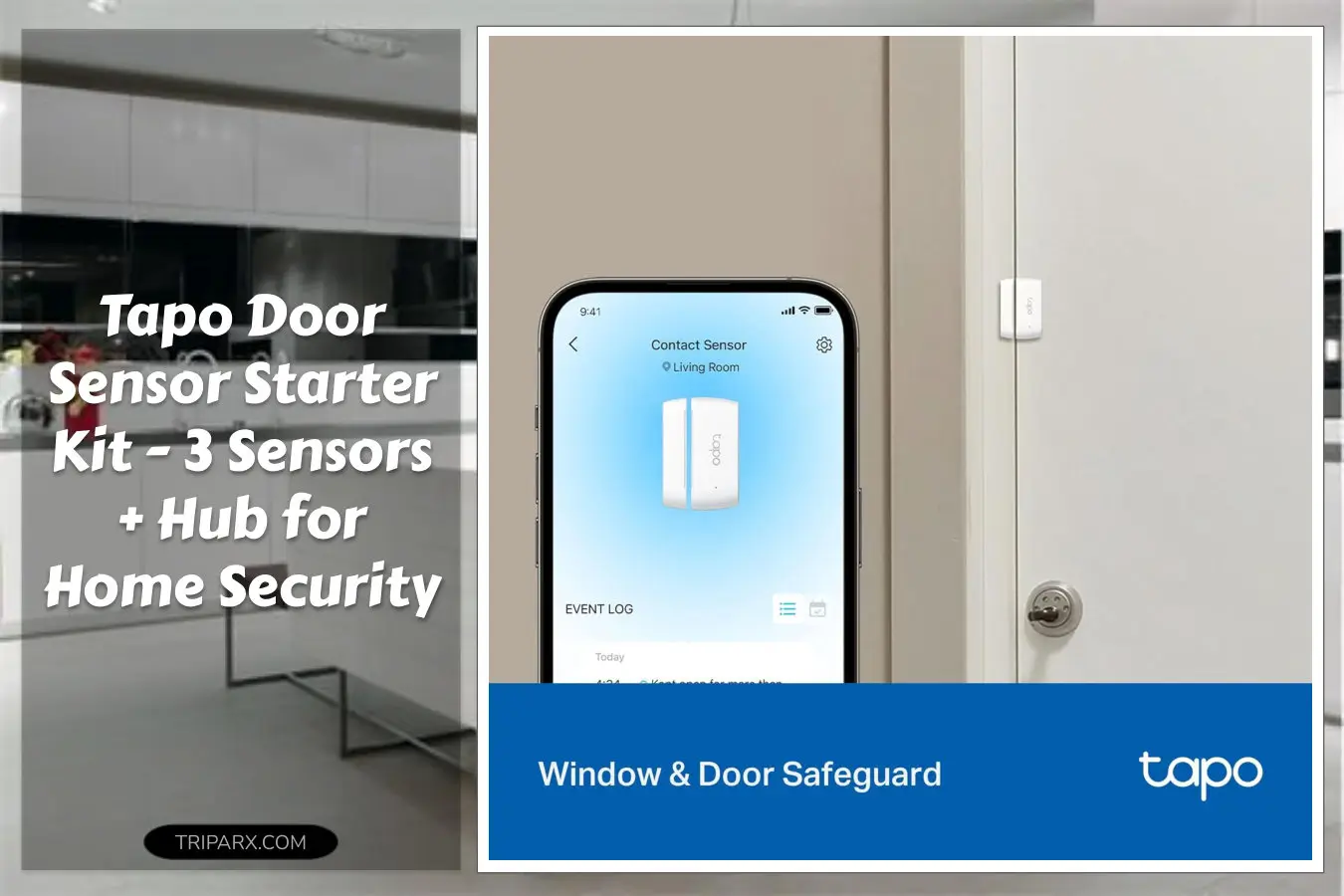 Tapo_Door_Sensor_Starter_KIT_Matter_Compatible_3X_Smart_Door_Window_Contact_Sensor_1x_Smart_Hub_Built_in_Chime_Smart_Automation_Real_Time_Notification_T31_KIT