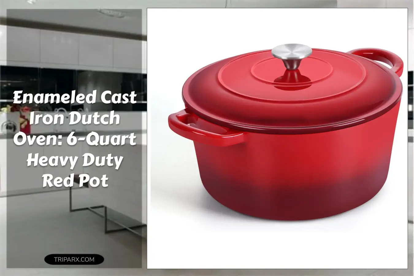 TeamFar-Enameled-Cast-Iron-Dutch-Oven-6-Quart-Pot-with-Lid-and-Dual-Handles-Heavy-Duty-Cookware-Oven-Safe-up-to-500F-for-Bread-Baking-Stews-Braising-Roasting-Red