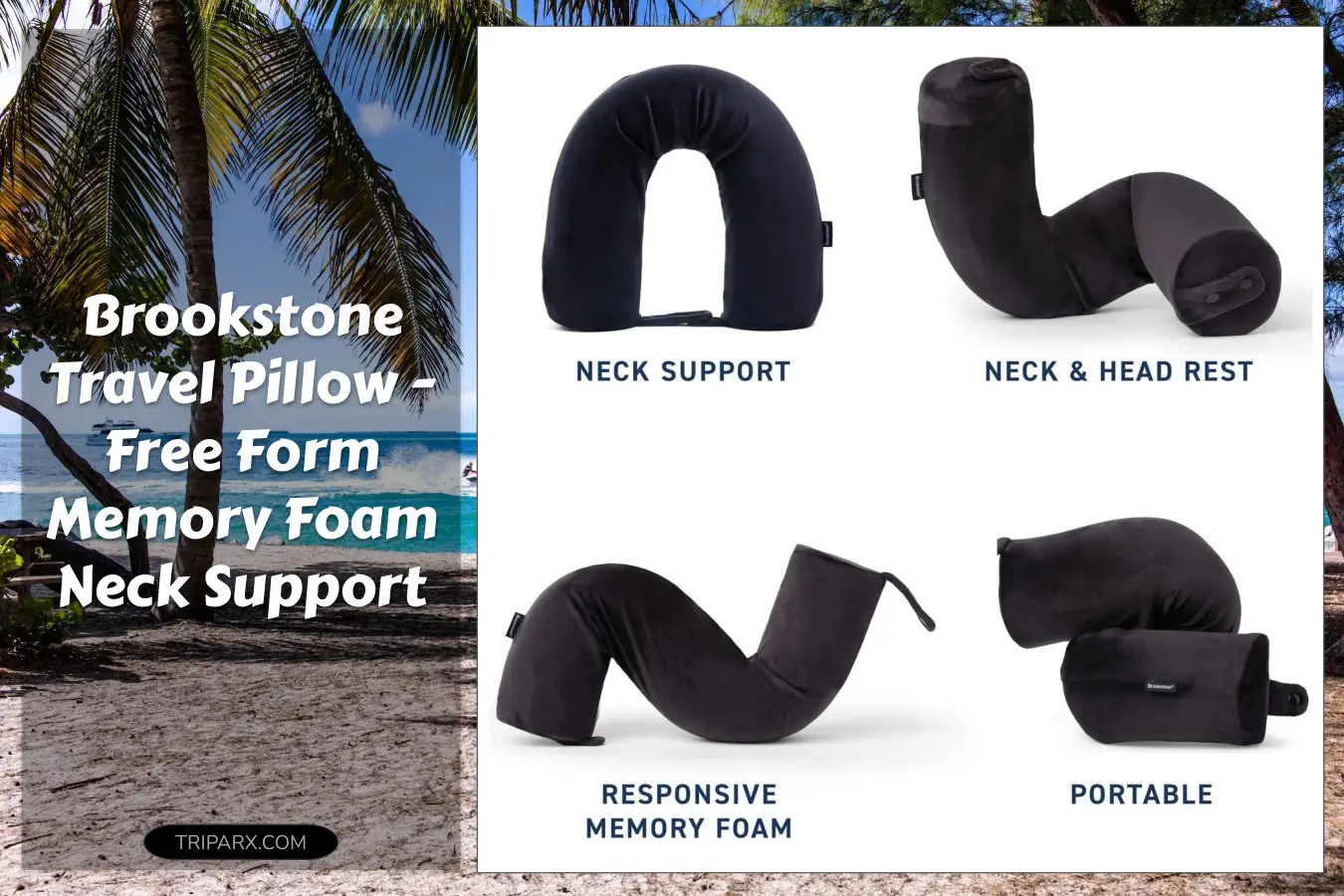 brookstone_free_form_travel_pillow_lightweight_flexible_memory_foam_travel_neck_pillow_black_one_size