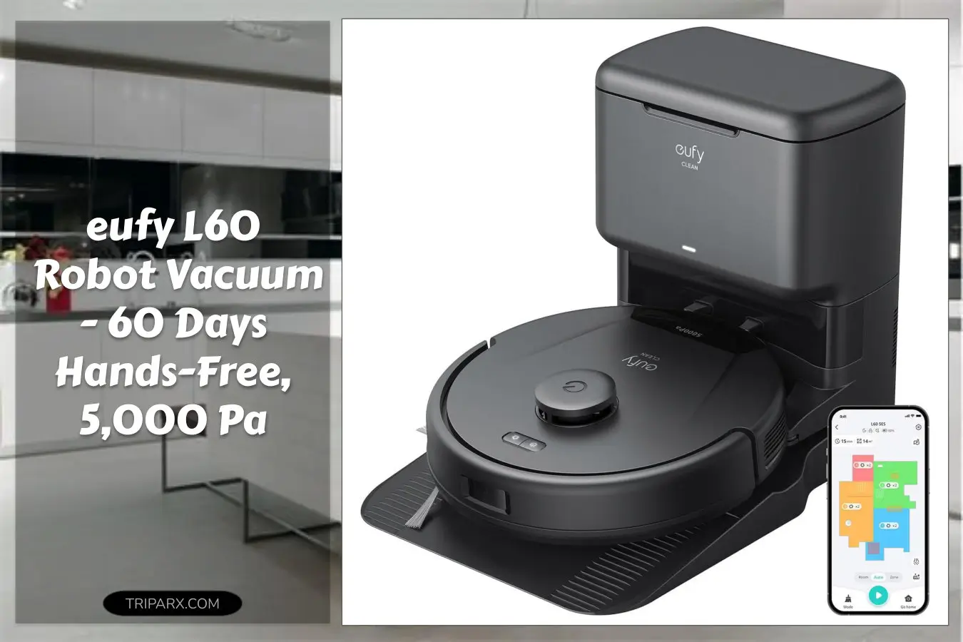 eufy_L60_Robot_Vacuum_with_Self_Empty_Station_Hair_Detangling_Technology_Up_to_60_Days_Hands_Free_Cleaning_5000_Pa_Suction_Remove_Hair_Dust