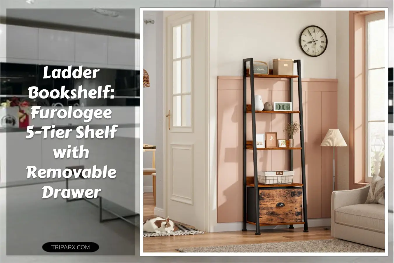 furologee-5-tier-ladder-shelf-ladder-bookshelf-with-removable-drawer-rustic-bookcase-storage-rack-organizer-wood-metal-freestanding-storage-shelf-for-living-room-home-office-bedroom-balcony