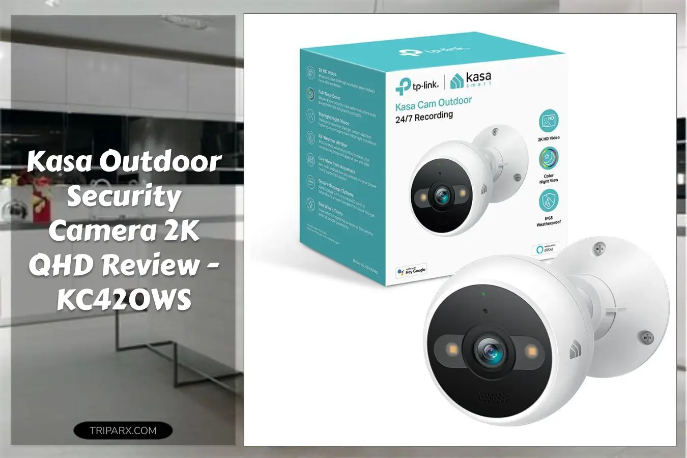 kasa_smart_2k_qhd_security_camera_outdoor_wired_ip65_starlight_sensor_98ft_night_vision_motion_person_detection_2_way_audio_siren_cloud_sd_card_storage_alexa_google_home_compatible_kc420ws