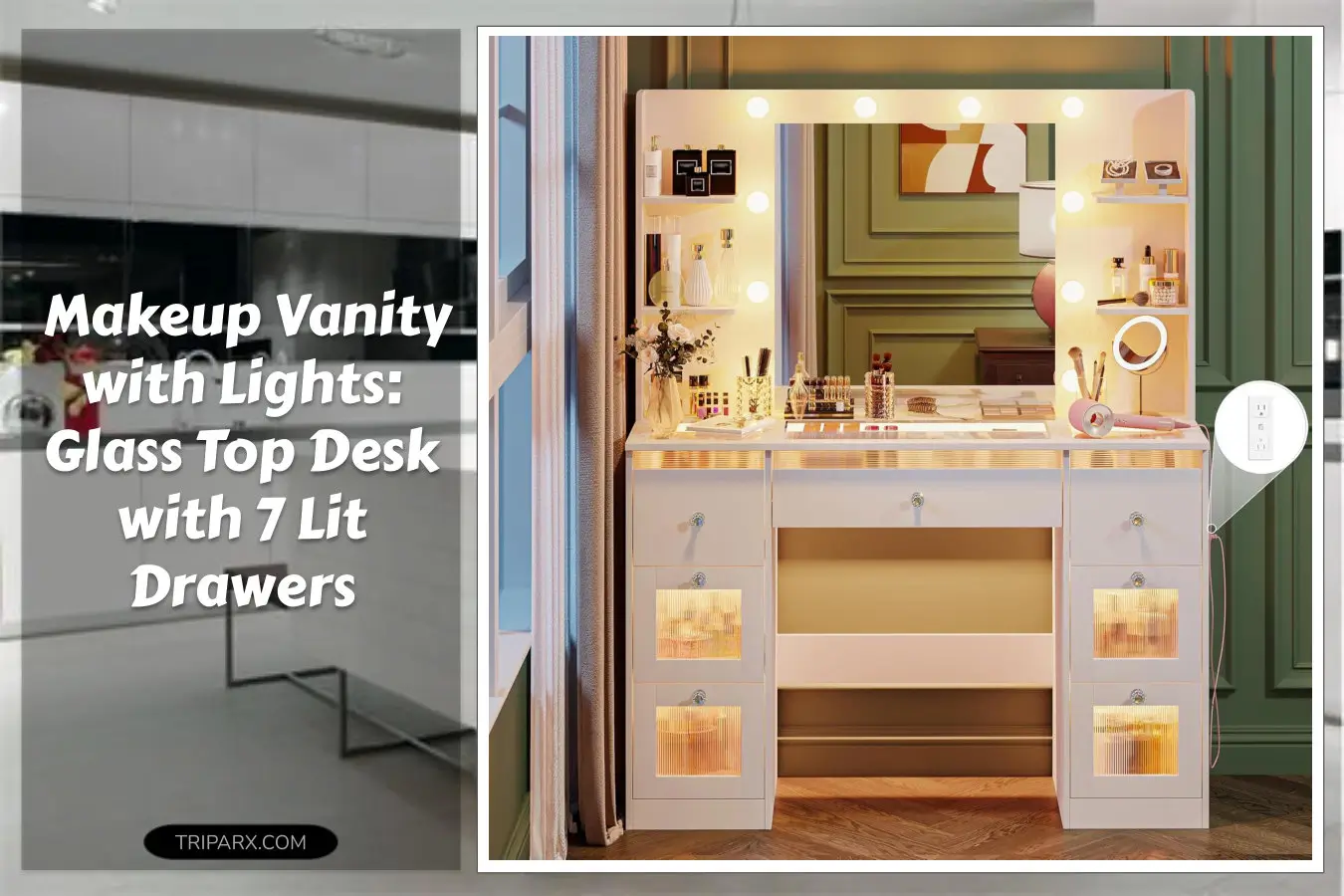 makeup-vanity-lights-3-colors-glass-top-vanity-desk-7-lighted-drawers-4-shelves-power-outlet-makeup-desk-mirror-bedroom-dressing-table-women-light-white