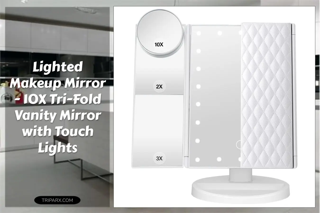 makeup_mirror_vanity_mirror_with_lights_1x_2x_3x_10x_magnification_lighted_touch_control_tri_fold_portable_led_two_power_supply_modes_white