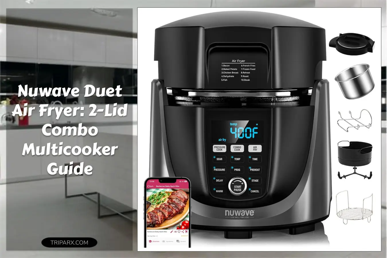 nuwave-duet-air-fryer-electric-pressure-cooker-combo-2-switchable-lids-300-foolproof-one-touch-presets-crisp-tender-tech-6qt-heavy-duty-stainless-steel-pot-15-plus-safety-features