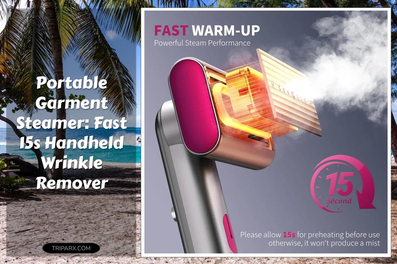 steamer_for_clothes_portable_home_travel_handheld_wrinkles_remover_15s_fast_heatup_70ml_water_tank_measuring_cup_garment_120v_silver_gray