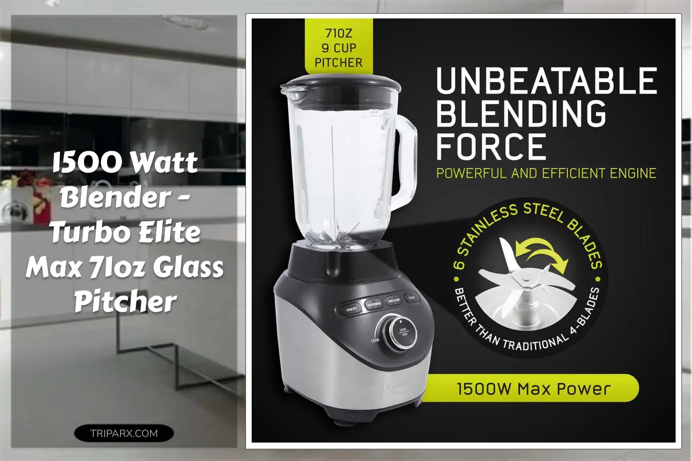 universal_1500_peak_watt_turbo_elite_max_blender_71oz_9_cup_2_1_liter_glass_pitcher_3_speed_settings_powerful_6_stainless_steel_blades_premium_blender_smoothies_domestic_use