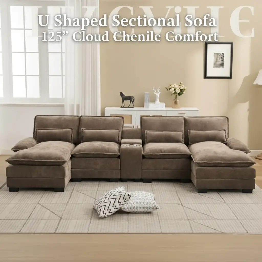 125-inch-u-shaped-cloud-modular-sofa-with-chaise-lounges-chenille-upholstered-comfy-sectional-couch-with-storage-console-usb-charging-ports-cup-holders-small-deep-seat-sofa-for-living-room-brown