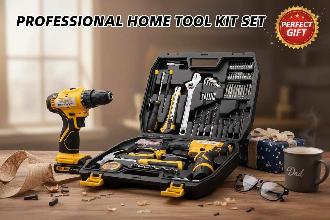 12V-Drill-Driver-Power-Tool-Combo-Kits-Cordless-Drill-Professional-Household-Home-Tool-Kit-Set-DIY-Hand-Tool-Kits-Garden-Office-House-Repair-Yellow