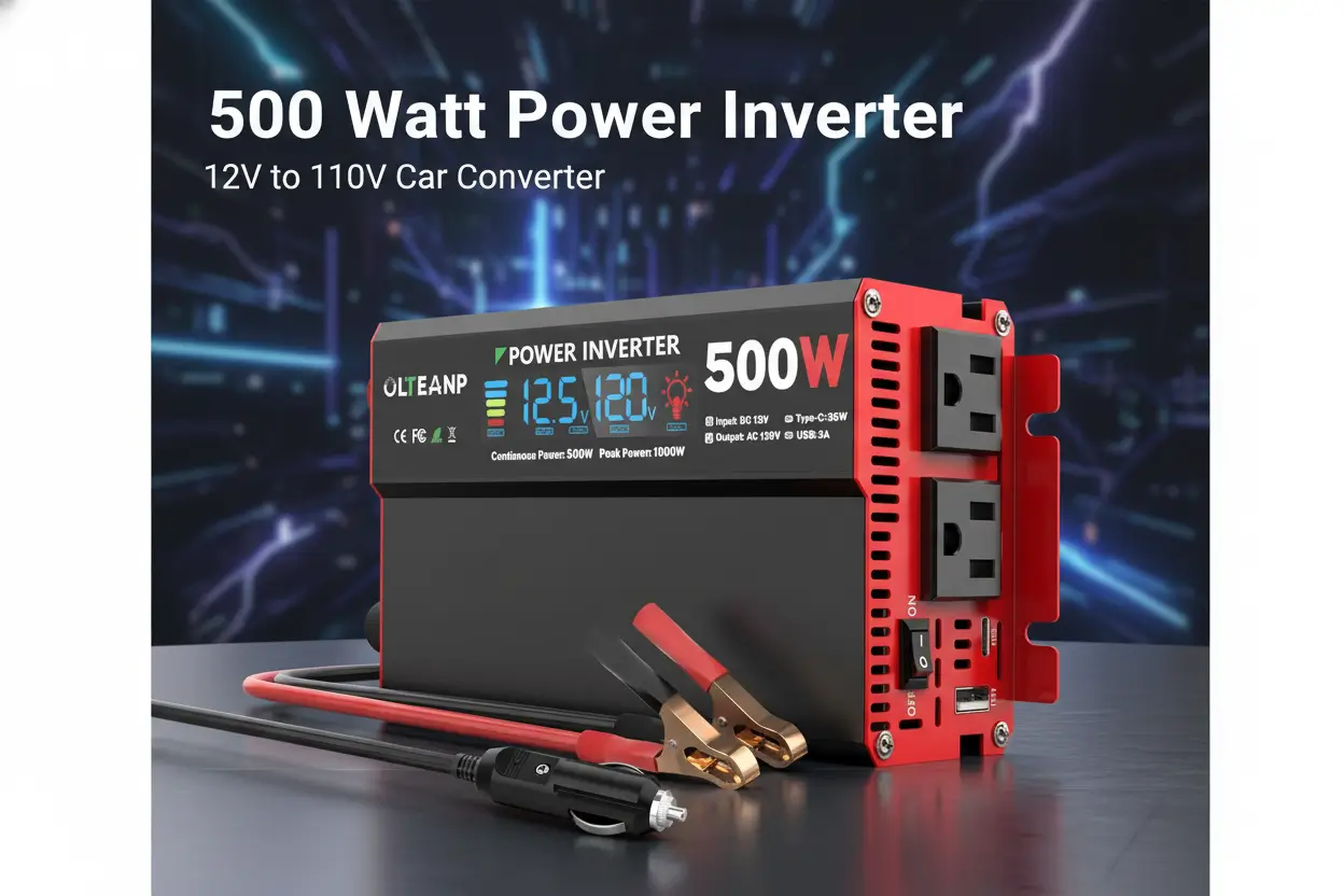 500W_Power_Inverter_12V_to_110V_AC_LCD_2AC_36W_TypeC_5V_USB_Car_Power_Converter_Truck_Home_Vehicles_Laptop_Trip