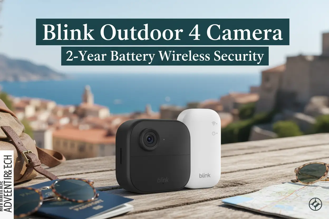 BlinkOutdoor4WirelessSmartSecurityCameraTwoYearBatteryLife1080pHDLiveViewTwoWayTalkSyncModuleCoreIncluded1CameraSystem