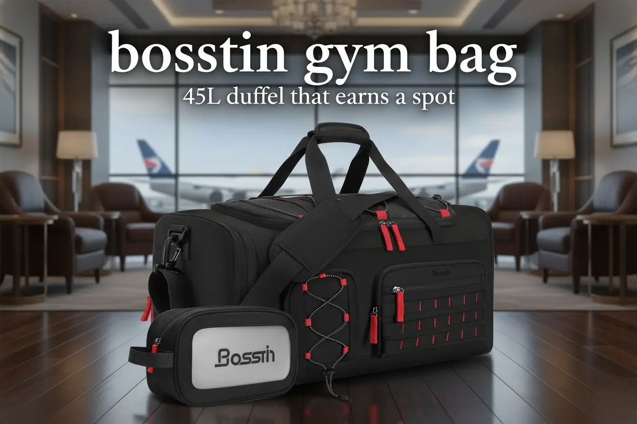 Bosstin_Gym_Bag_for_Men_Women_45L_Travel_Duffle_Sports_Duffel_Gym_Weekender_Overnight_Backpack_with_Shoe_Compartment_Black