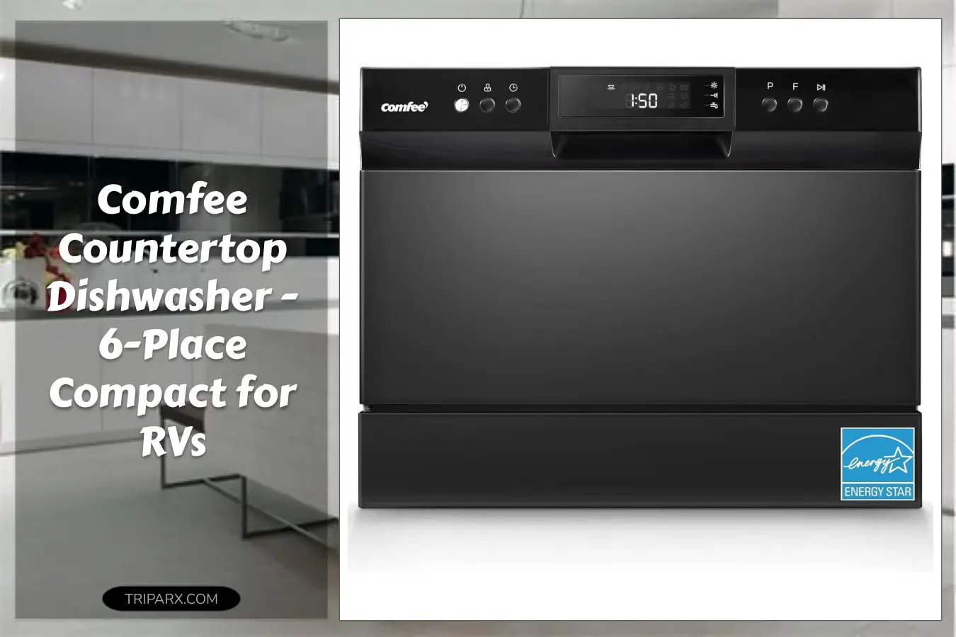 COMFEE-Countertop-Dishwasher-Energy-Star-Portable-6-Place-Settings-8-Washing-Programs-Black