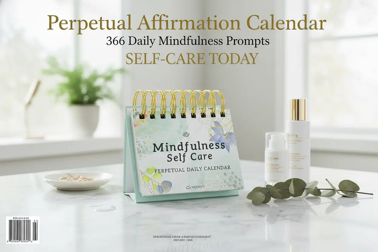 MESMOS_Inspirational_Gifts_for_Women_Teacher_Appreciation_Perpetual_Calendar_366_Daily_Affirmations_Mindfulness_Self_Care_Office_Decorations