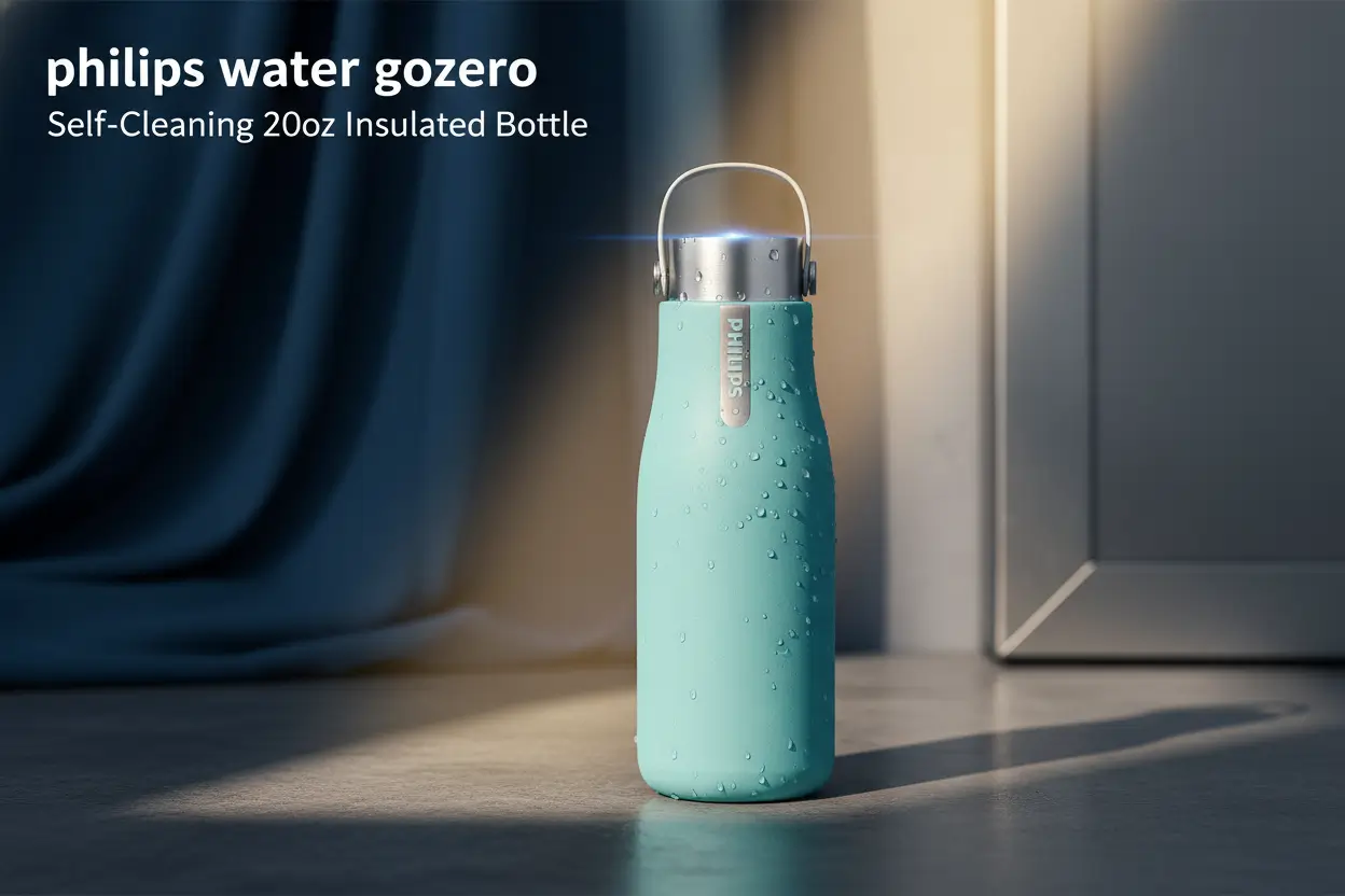 PHILIPS_Water_GoZero_UV_Self_Cleaning_Smart_Water_Bottle_Vacuum_Stainless_Steel_Insulated_Water_Bottle_with_Handle_Double_wall_Auto_Cleaning_Keep_Drink_Hot_or_Cold_BPA_Free_Blue_20_oz