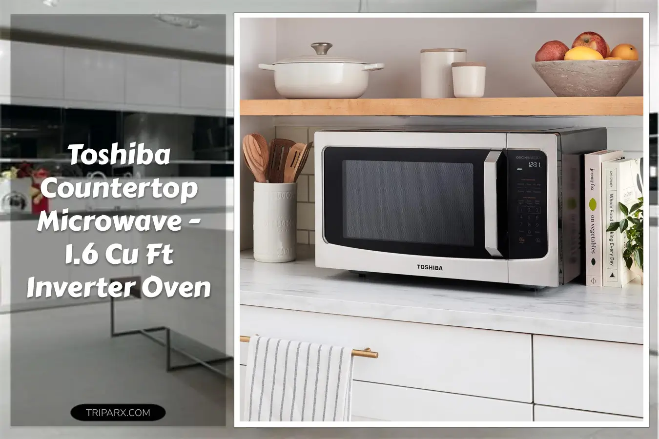 TOSHIBA_ML-EM45PIT_SS_Countertop_Microwave_Oven_Inverter_Technology_Kitchen_Essentials_Smart_Sensor_Auto_Defrost_1.6_Cuft_13.6inch_Removable_Turntable_33lb_1250W_Stainless_Steel