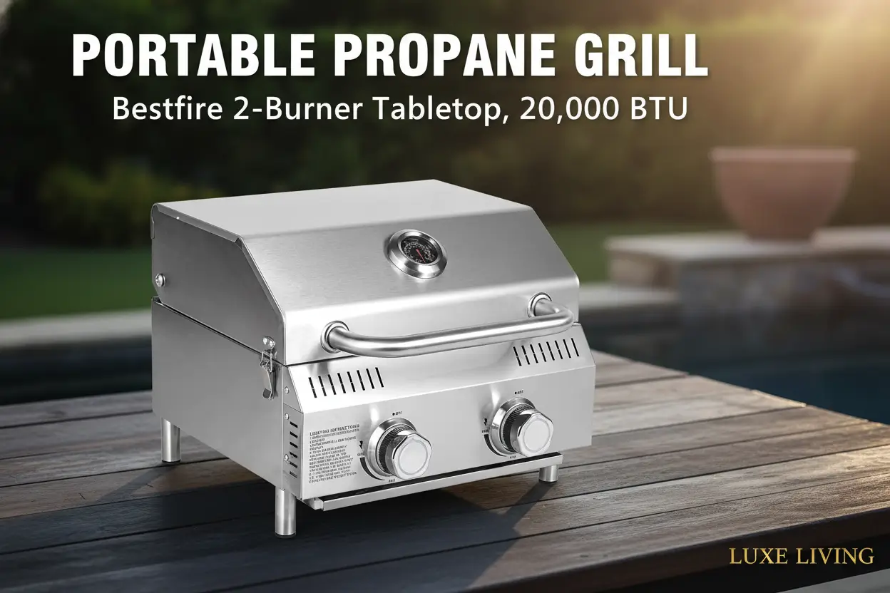 bestfire_tabletop_gas_grill_2_burners_20000_btus_stainless_steel_portable_propane_grill_with_legs_for_outdoor_patio_backyard_camping_tailgating_and_rv_trips