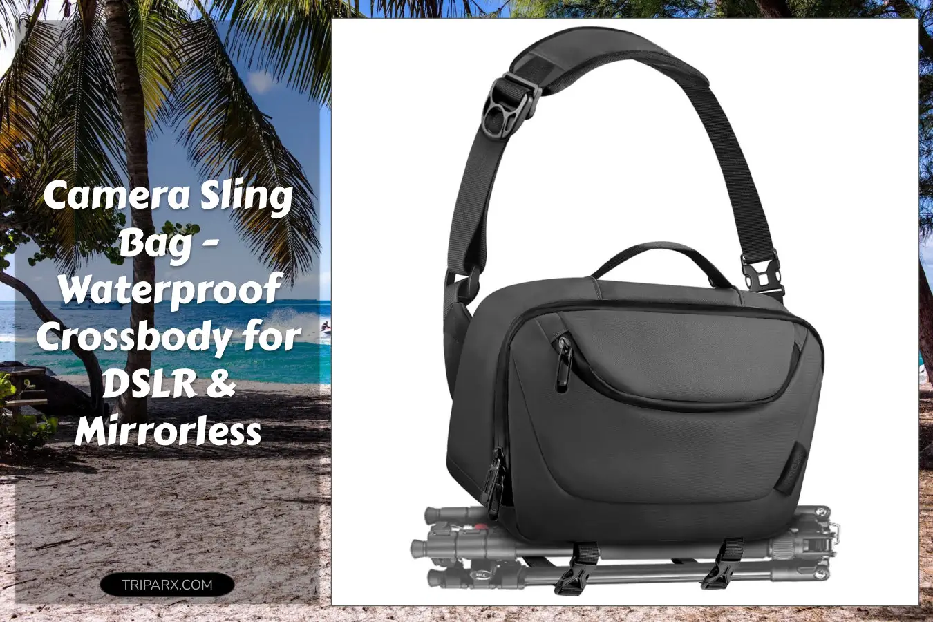 camera_sling_bag_waterproof_case_tripod_holder_lightweight_dslr_slr_mirrorless_crossbody_black