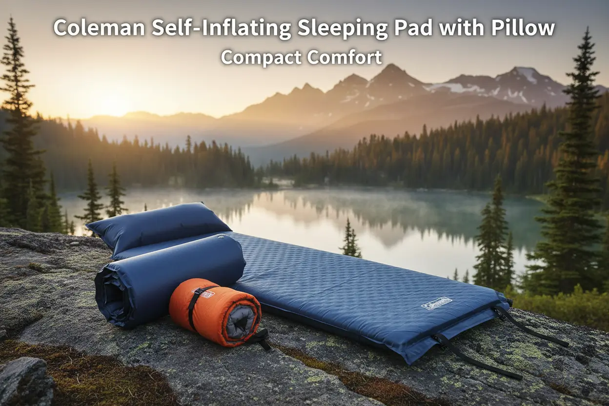 coleman-self-inflating-sleeping-pad-with-pillow-lightweight-inflatable-camp-pad-with-extra-support-quick-deflation-no-air-pump-needed