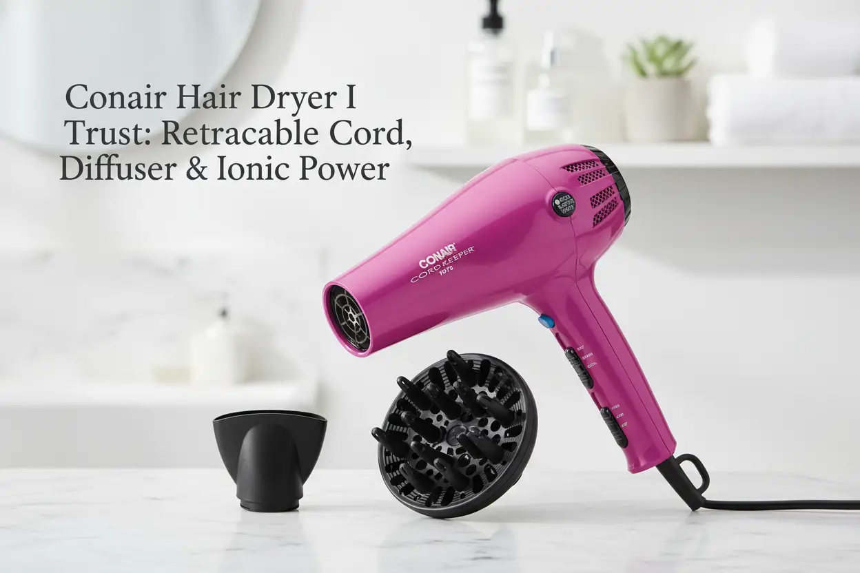 conair_hair_dryer_retractable_cord_1875w_3_heat_2_speeds_diffuser_concentrator_ionic_tourmaline_pink