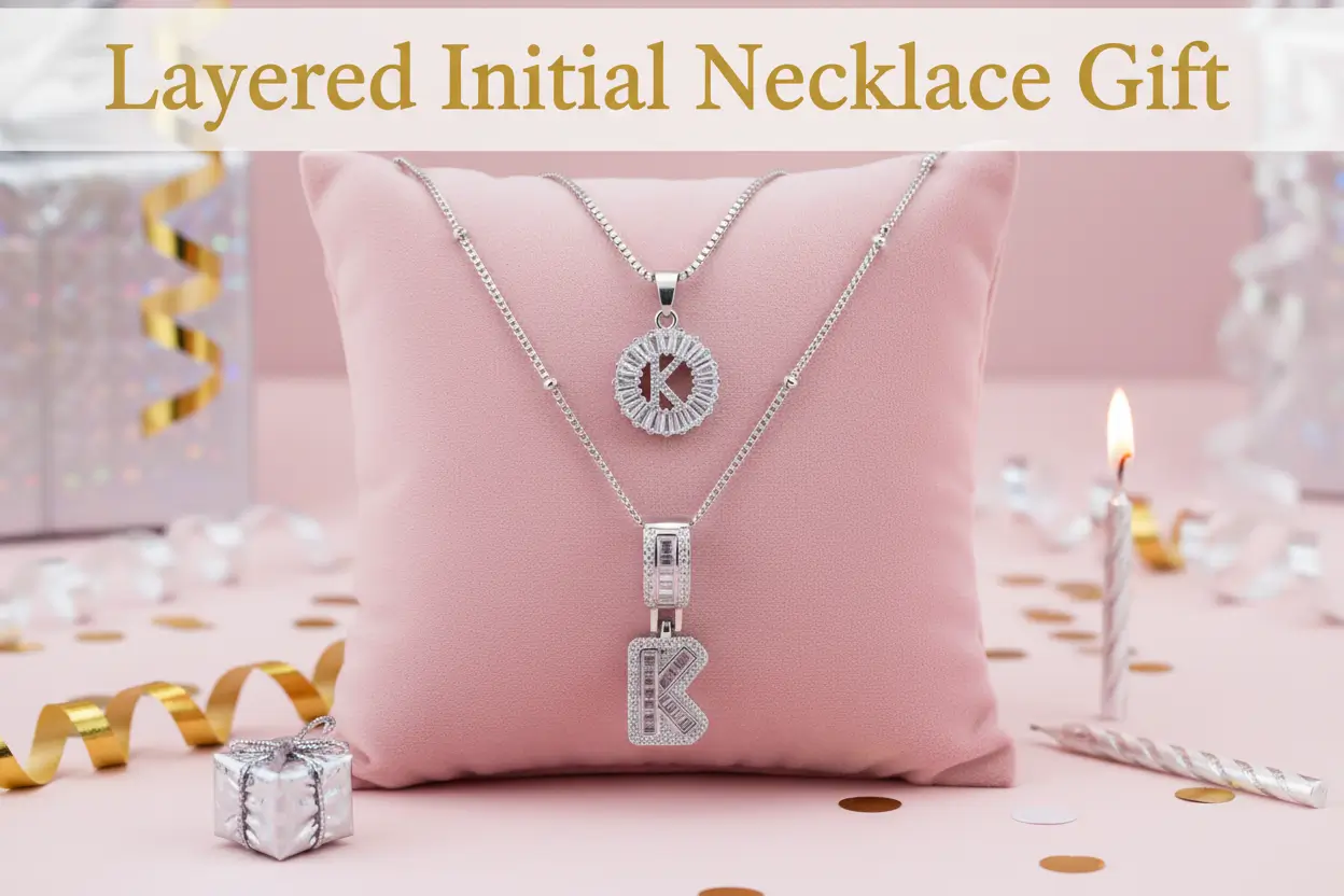 initial-letter-necklace-for-women-14k-white-gold-silver-plated-dainty-necklaces-trendy-chunky-custom-layered-necklace-set-personalized-round-circle-zirconia-a-z-letter-chain-pendant-jewelry-gift