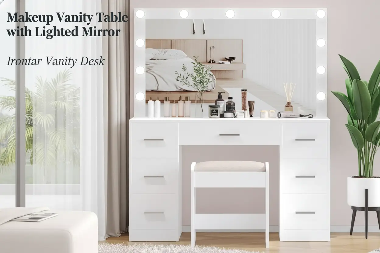 irontar-vanity-desk-with-stool-makeup-table-with-lighted-mirror-3-color-lighting-modes-brightness-adjustable-dressing-table-with-drawers-bedroom-vanity-table-set-for-women-white