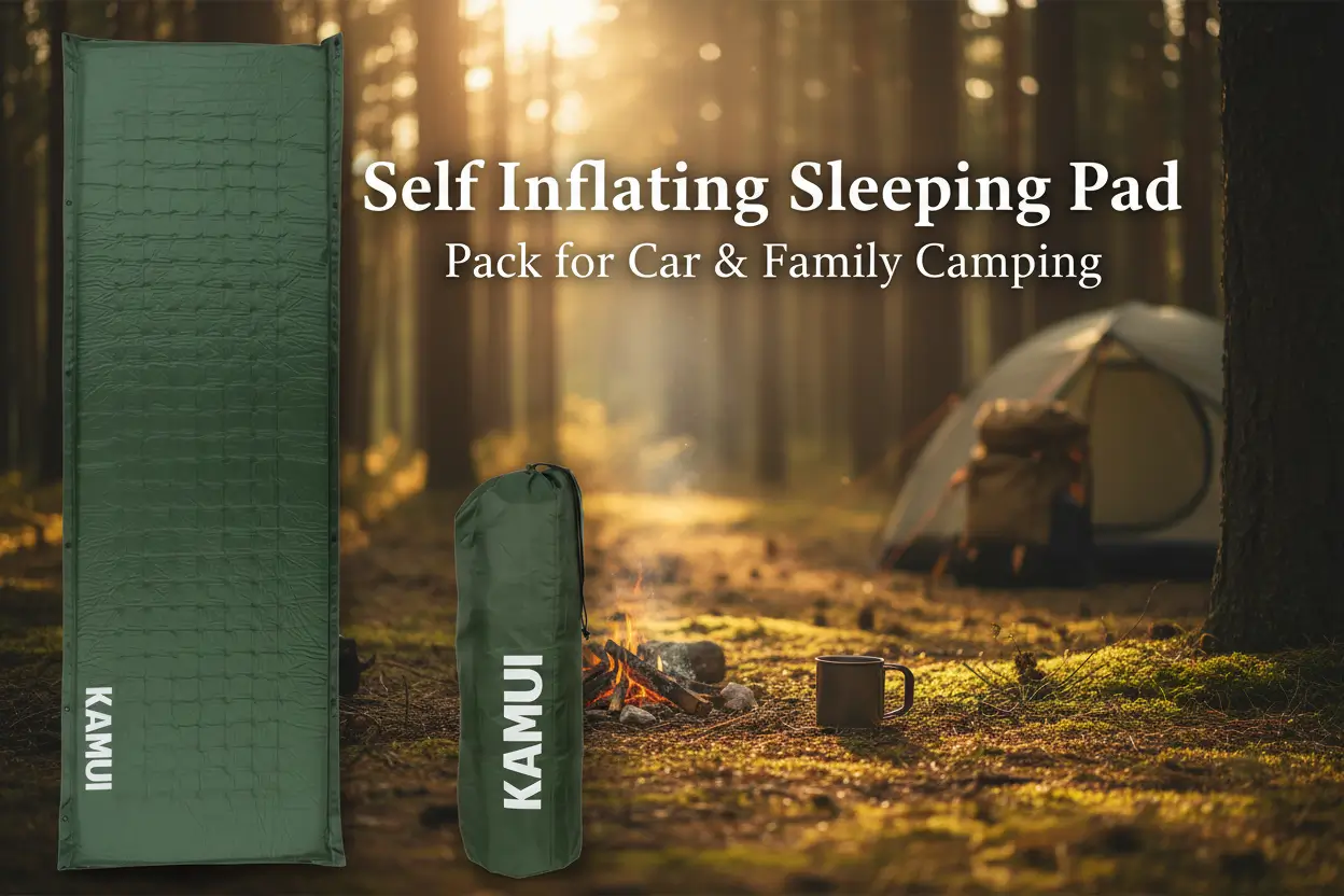kamui_self_inflating_sleeping_pad_2_inch_thick_camping_pad_connectable_multiple_mats_tent_couple_family_camping