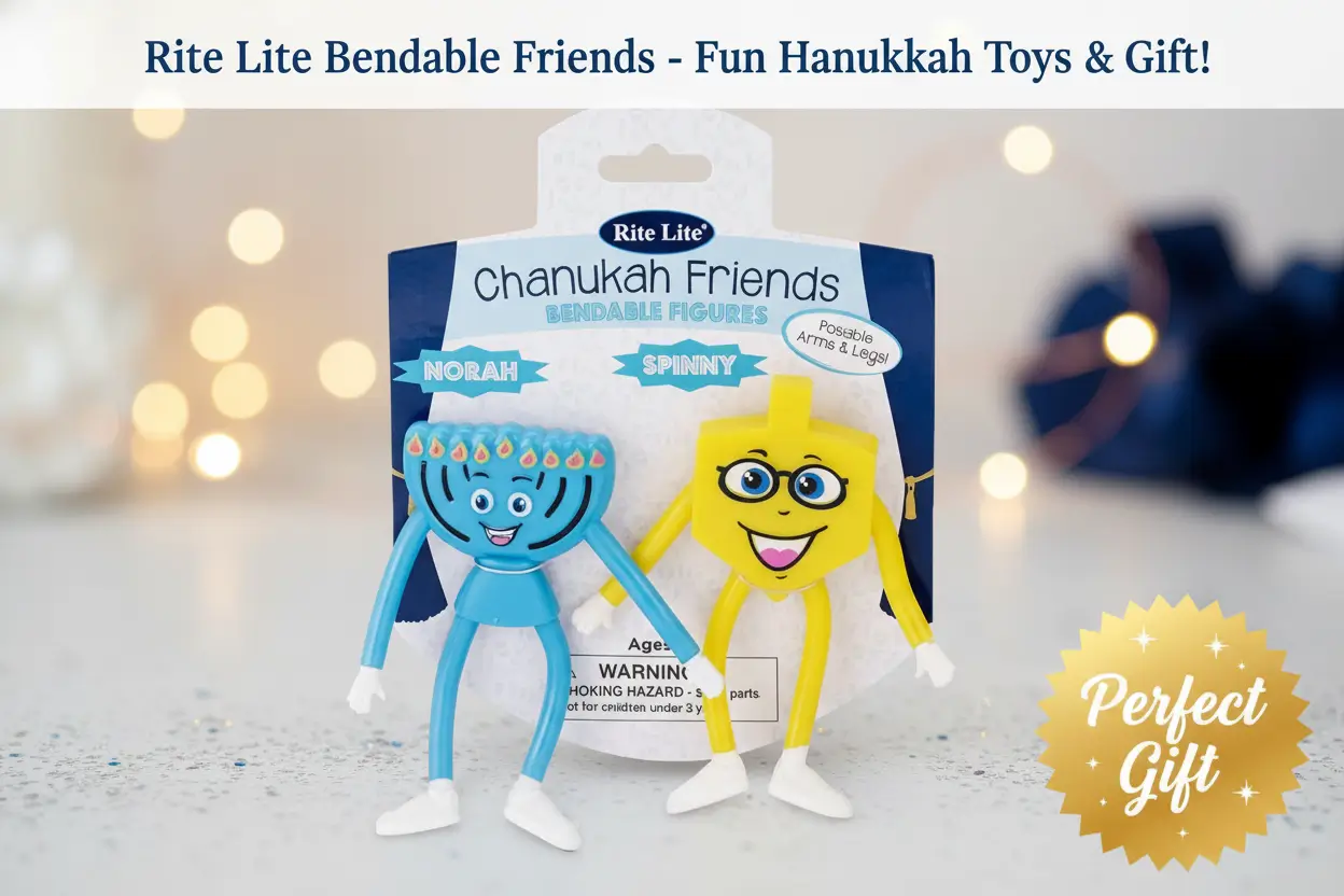 rite-lite-bendable-chanukah-friends-dreidel-and-menorah-set-bendable-hanukkah-toys-for-kids-endless-hours-of-fun-chanukah-gift