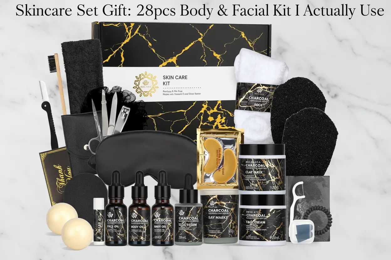 skin-care-set-28pcs-body-facial-kit-gifts-for-women-men-includes-face-cream-bath-oil-scented-candle-hyaluronic-acid-face-serum-birthday-christmas