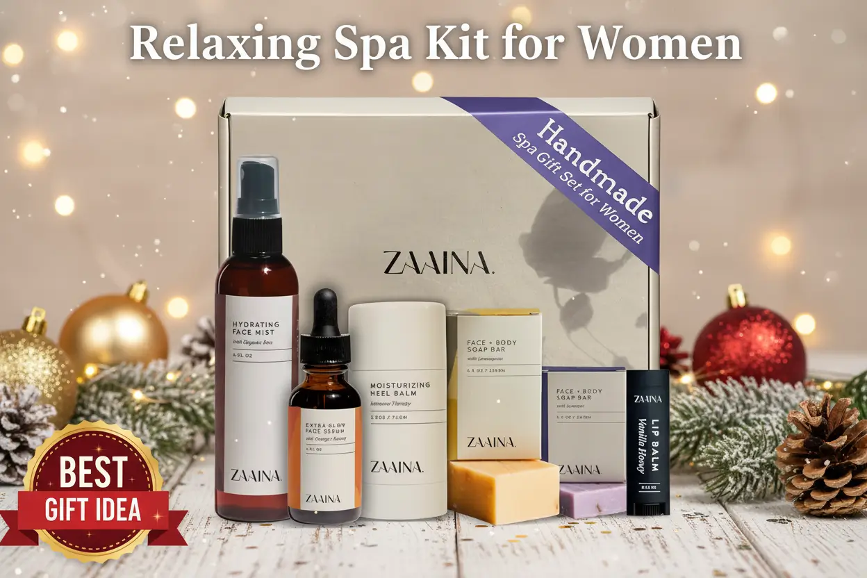 zaaina_spa_gift_set_for_her_relaxation_spa_kit_for_women_handmade_in_usa_pampering_at_home_bath_and_body_self_care_spa_package_luxury_spa_birthday_gifts_for_women_spa_gift_basket_for_mom