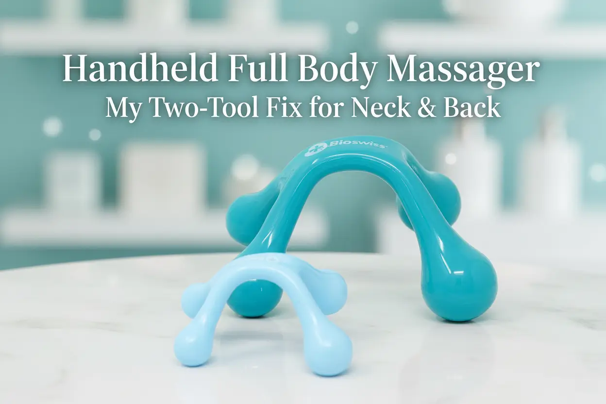 BioSwiss_2Pack_Handheld_Full_Body_Massager_4Leg_Pressure_Point_Tool_Back_Neck_Shoulder_Includes_Large_Small