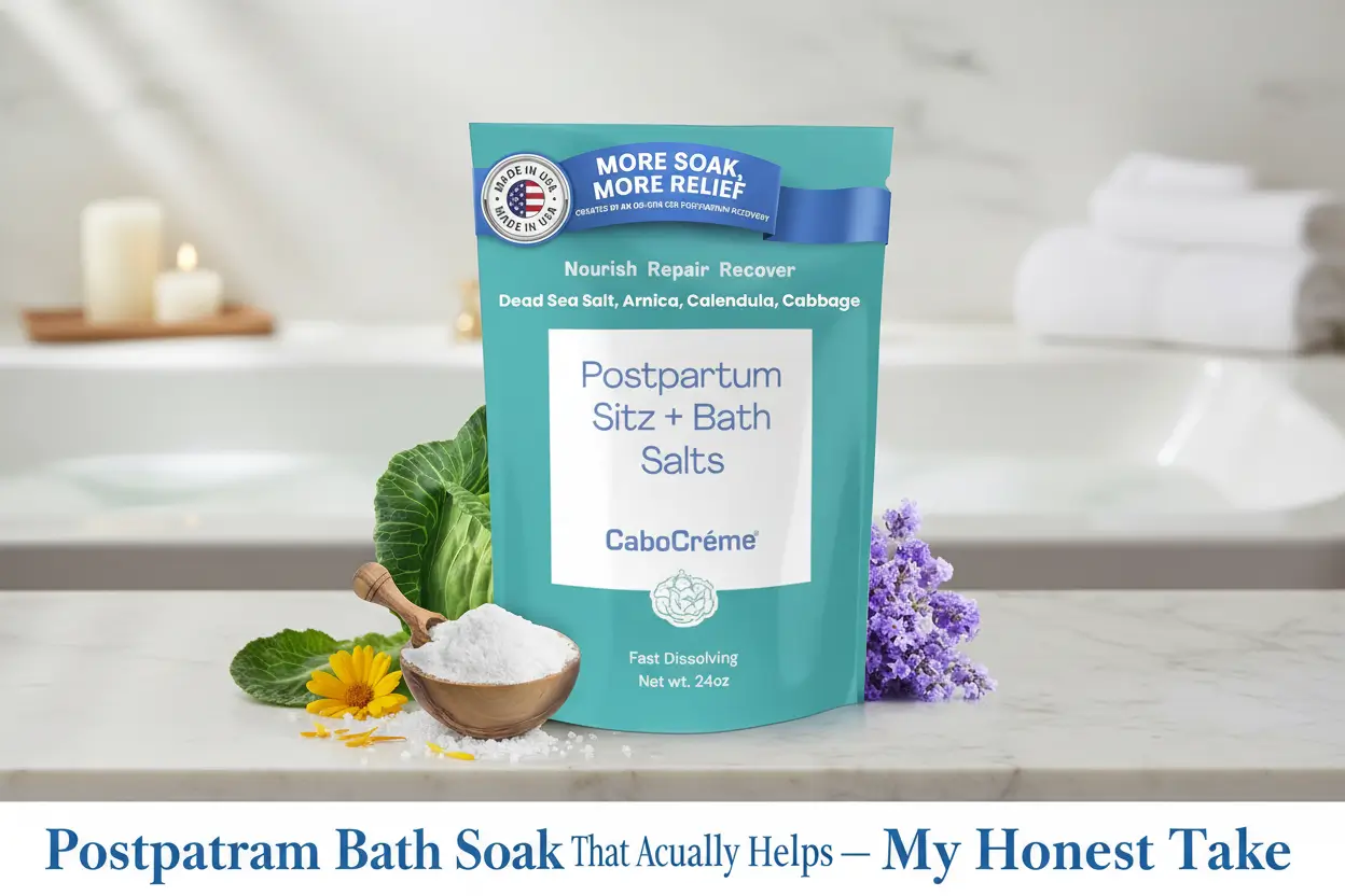 Cabocreme_Postpartum_Sitz_Bath_Salts_24oz_Postpartum_Bath_Soak_Perineal_Care_Healing_Tears_Swelling_Hemorrhoids_Dead_Sea_Salt_Magnesium_Arnica_Calendula_Cabbage_Extract