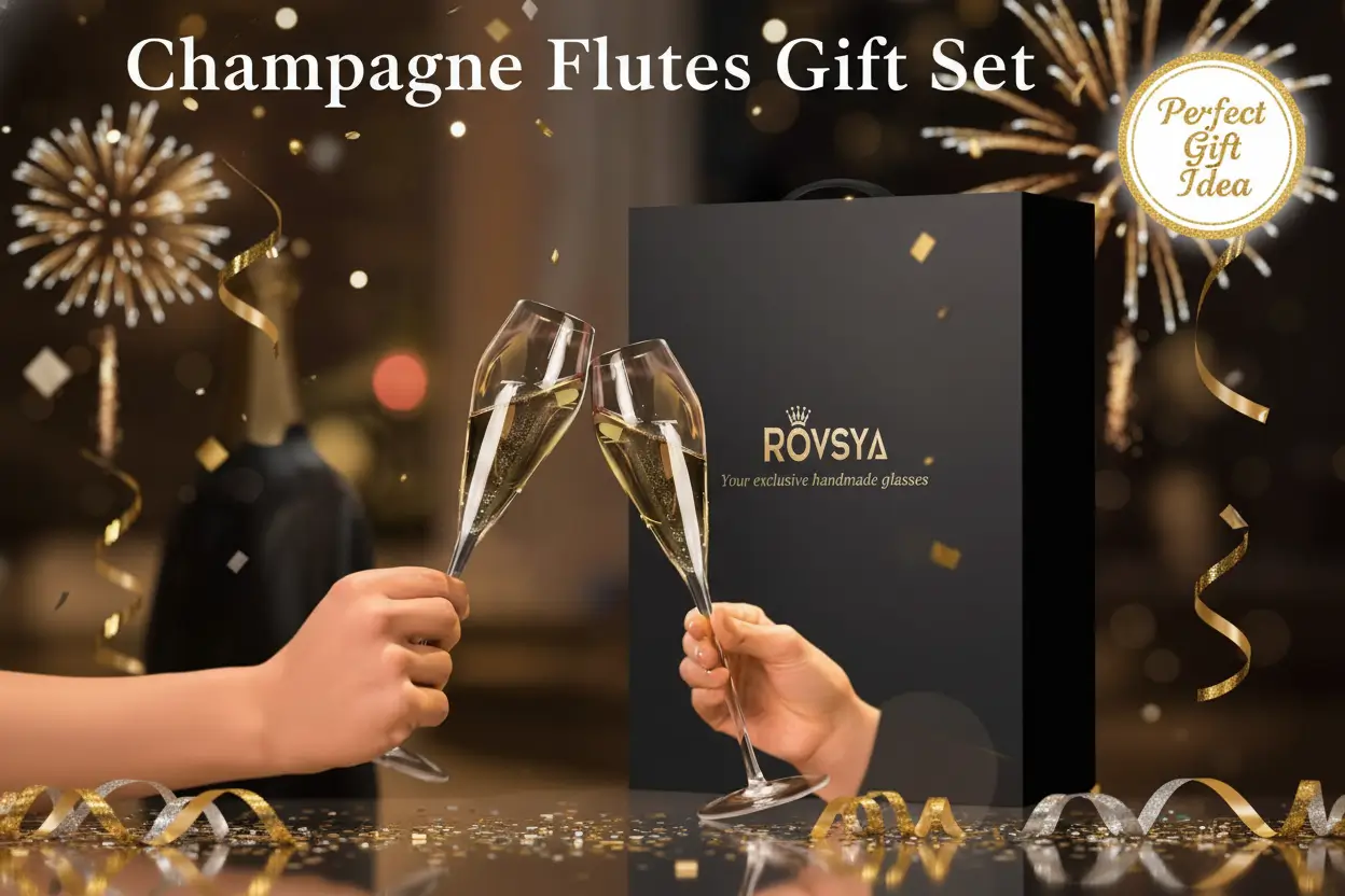 Champagne_Flutes_Glasses_Set_of_2_Hand_Blown_Crystal_Wedding_Flutes_Glass_Ideal_for_Weddings_Anniversaries_Christmas_Special_Days_10_5_inch_7_5_oz_Clear