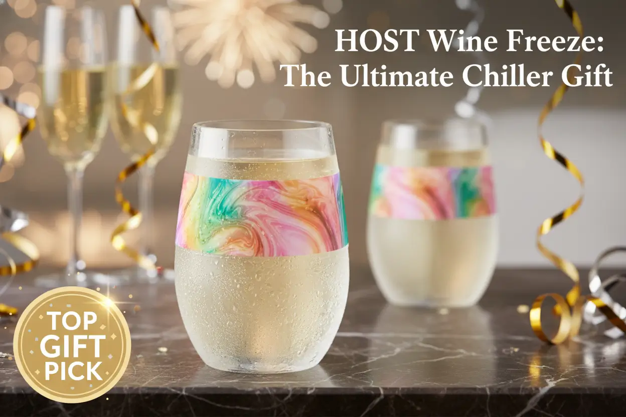 HOST_Wine_Freeze_Cooling_Cup_Double_Wall_Insulated_Freezable_Drink_Chilling_Tumbler_with_Freezing_Gel_Glasses_for_Red_and_White_Wine_Set_of_1_8_5_oz_Unicorn