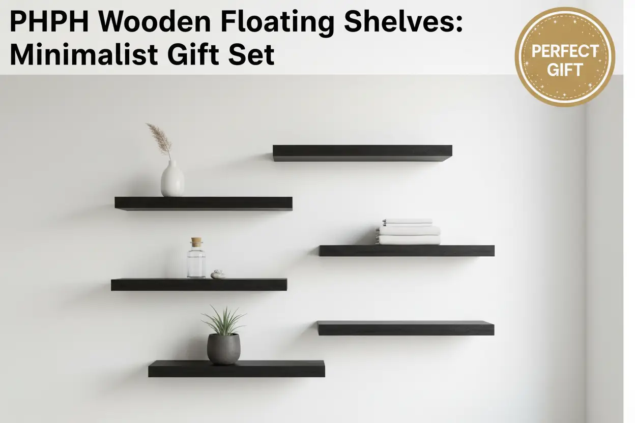 PHPH_Wood_Floating_Shelves_for_Wall_Wooden_Wall_Shelves_for_Bedroom_Set_of_6_Black_17_Inch