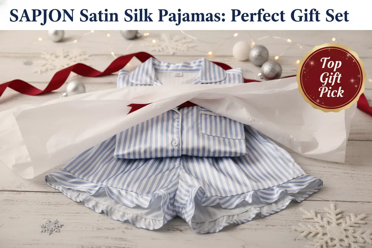 SAPJON_Satin_Silk_Pajamas_for_Women_2Pcs_Ruffle_Notch_Collar_Sleepwear_Button_Down_Short_Sleeve_Shorts_Pjs_Set_Loungewear