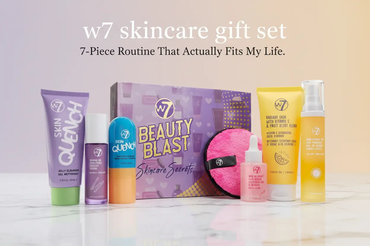 W7_Beauty_Blast_Skincare_Secrets_Gift_Set_Complete_Full_Size_Skincare_Routine_with_Day_Cream_Serum_Cleansers_Toner_Mist_Eye_Cream_and_Makeup_Remover_Pad_Skincare_Gifting