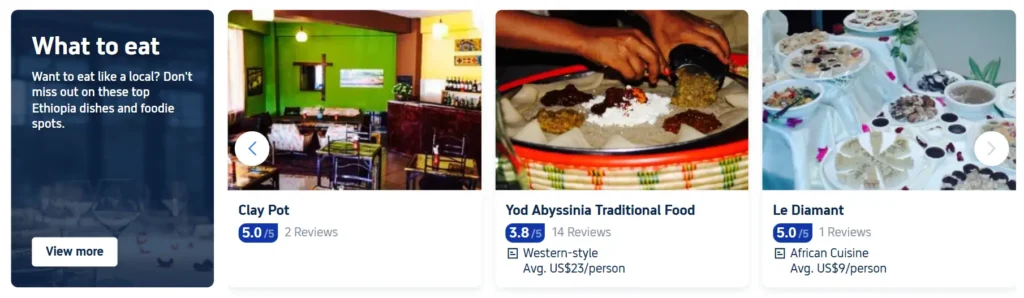 What to eat in Ethiopia