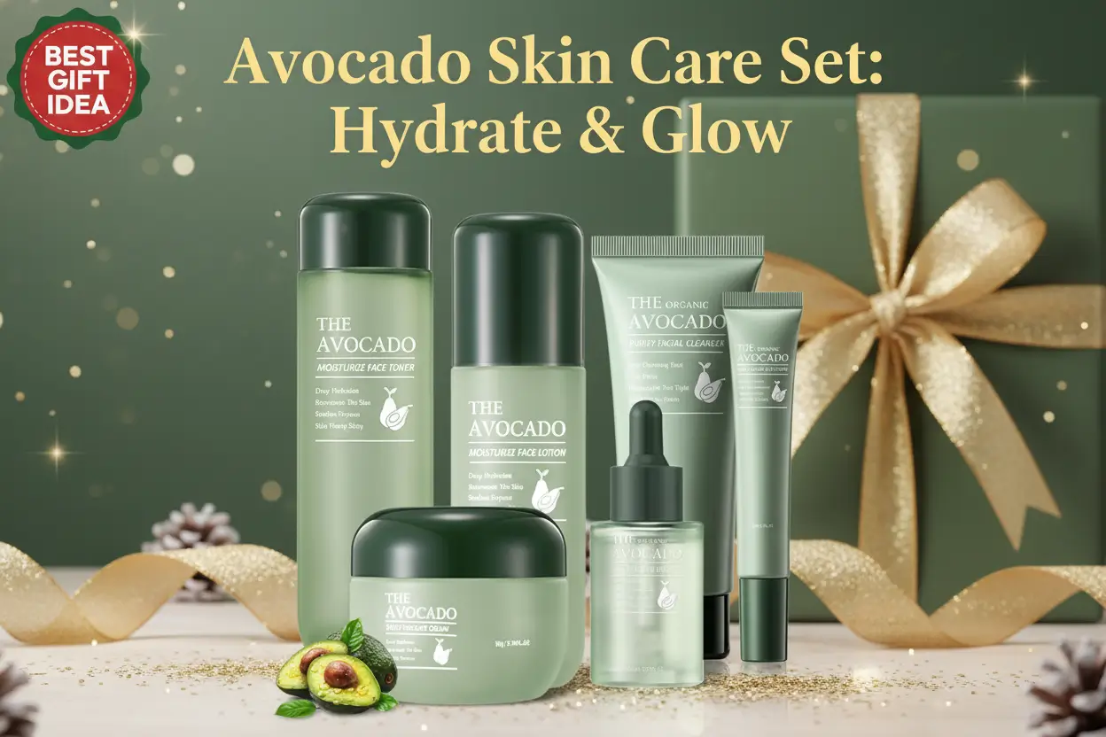 avocado-skin-care-set-for-women-6pcs-skincare-gift-kits-stocking-stuffers-christmas-gifts-for-women-moisturizing-korean-skincare-set-with-facial-cleanser-toner-serum-lotion-cream-eye-cream